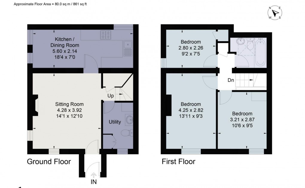 Floorplan for Lower Swell, Stow On The Wold GL54 1LG