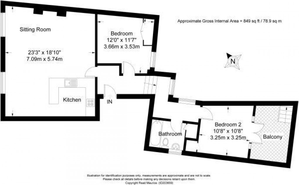 Floorplan for Lansdown, Cheltenham GL50 2JY